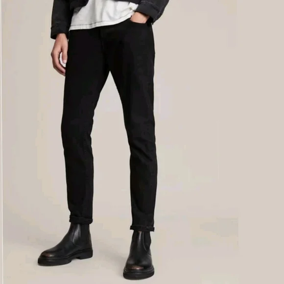 All Saints Jeans Allsaints Rex Slim Fit Jeans 32x32 Black
